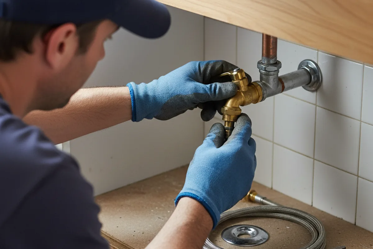 Shutoff valve and fitting work during Emergency Plumbing in Ossining